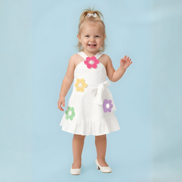 Girls Cute Stylish Short Sleeve Less Frock