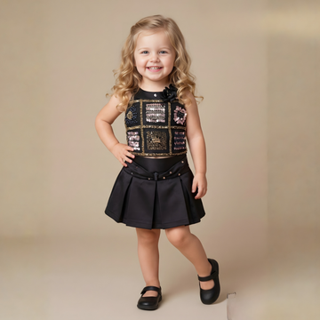 Stylish Knee Length Skirt Top