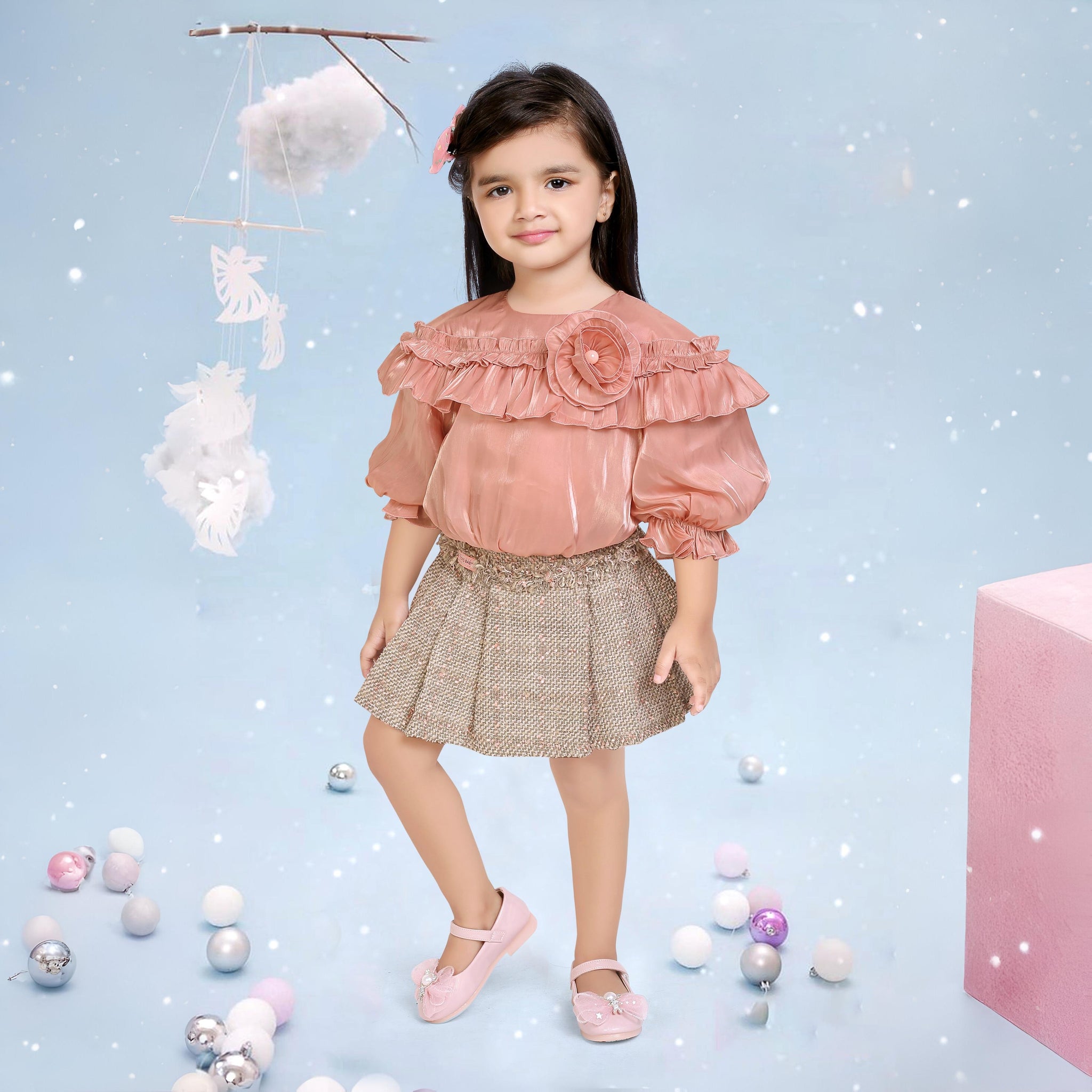 Girls Skirt & Top Set