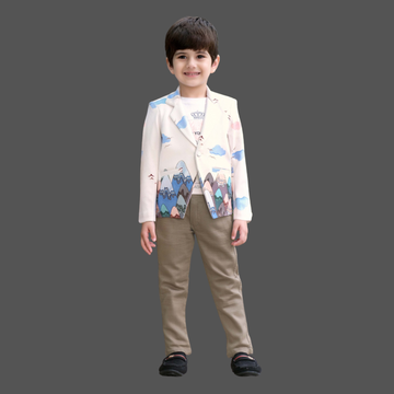 Boys Blue Festive & Party Blazer And Pant Set