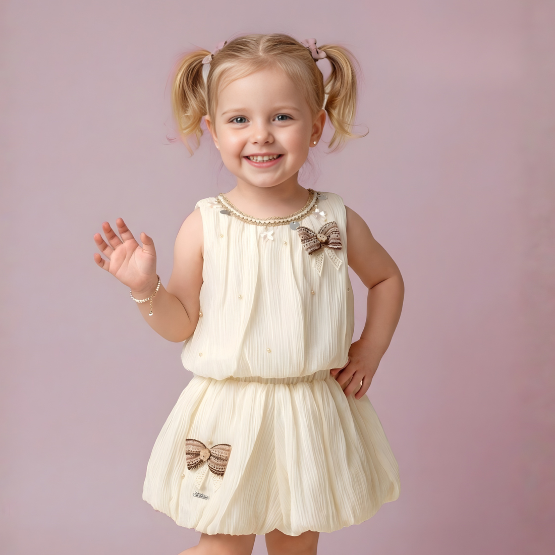 Stylish Baby Girl Top & Skirt Set