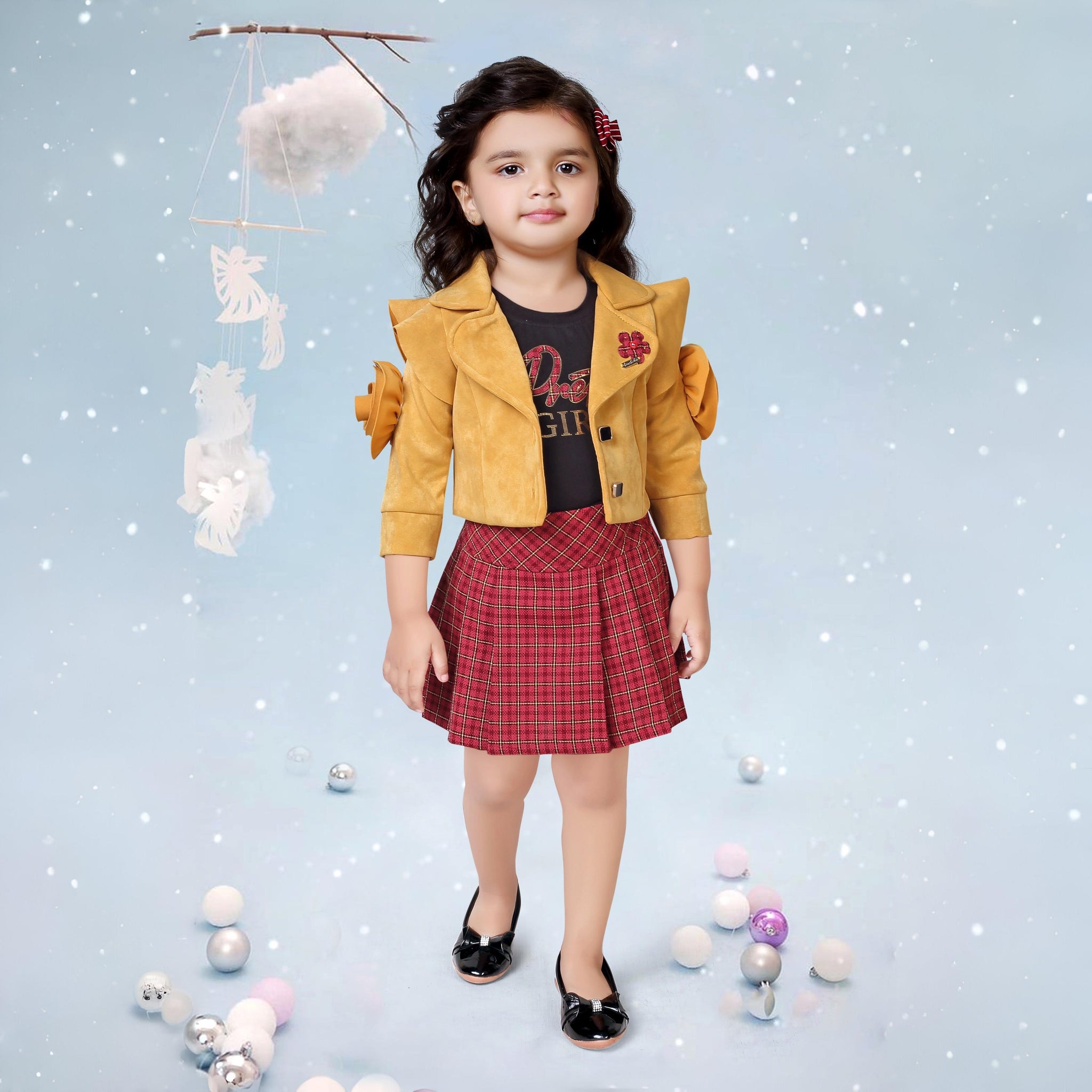 Girls Skirt & Blouse