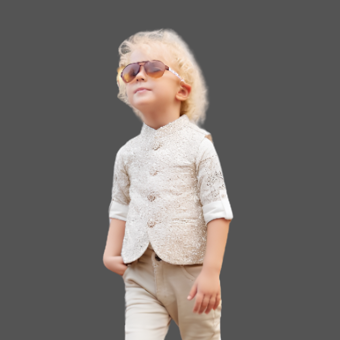 Kids Ethnic Indo-Western Suit Set For Boys