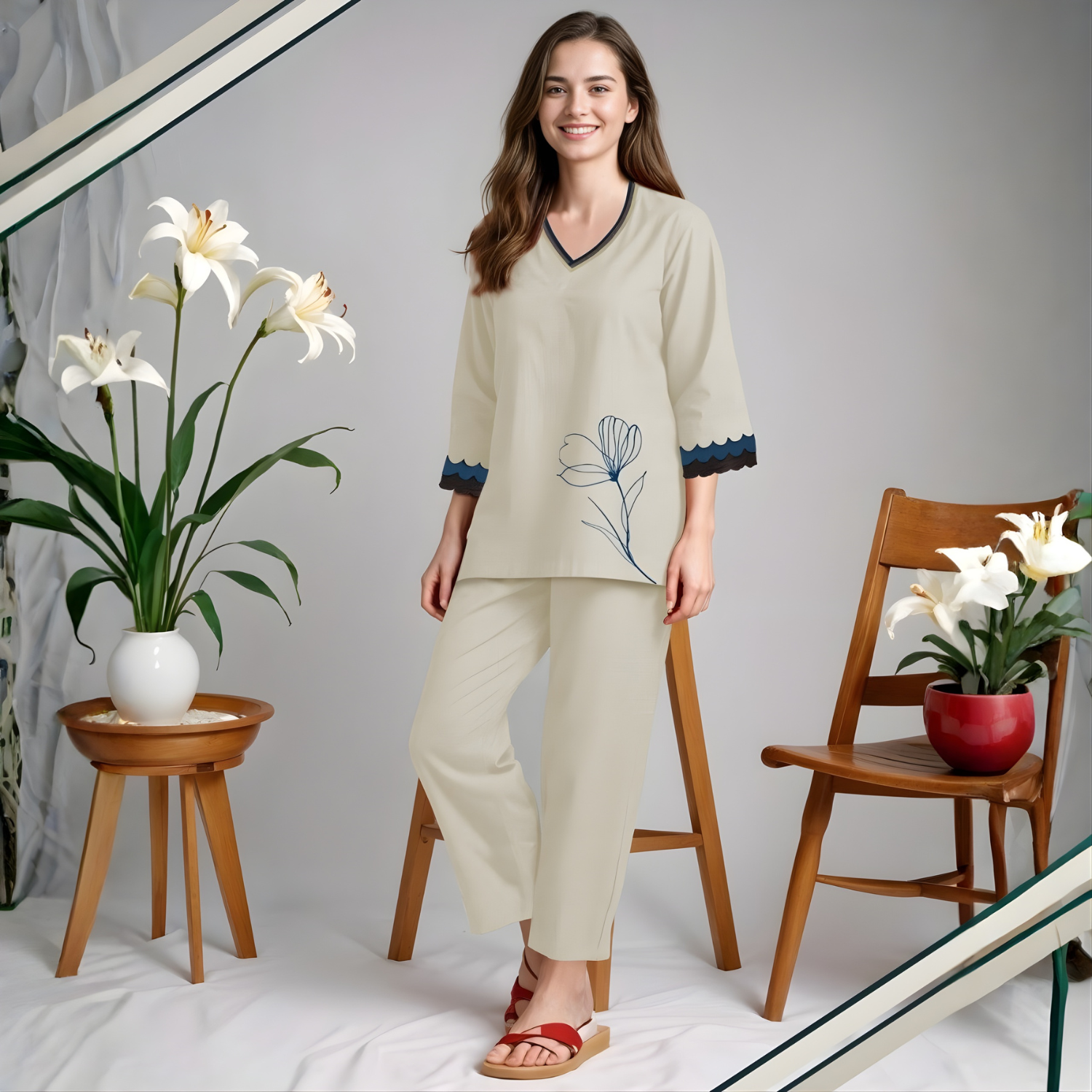 Women Fashion Trendy Coord Set