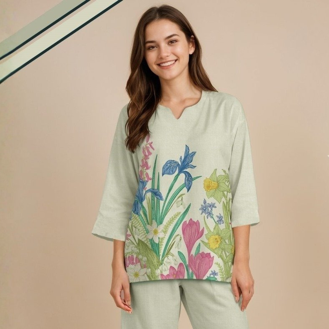 Fawn Women Pure Cotton Night Suit