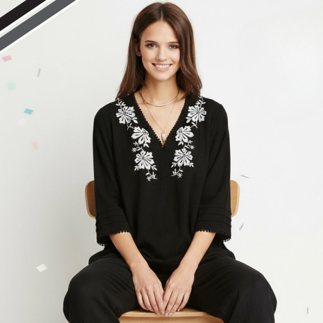 Black Women Pure Cotton Top & Pyjama Night Suit