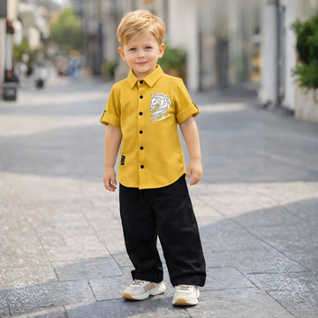 Fashionable Boys Half Sleeve Shirt