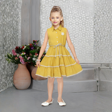 Girls Fashionable Western Style Frock