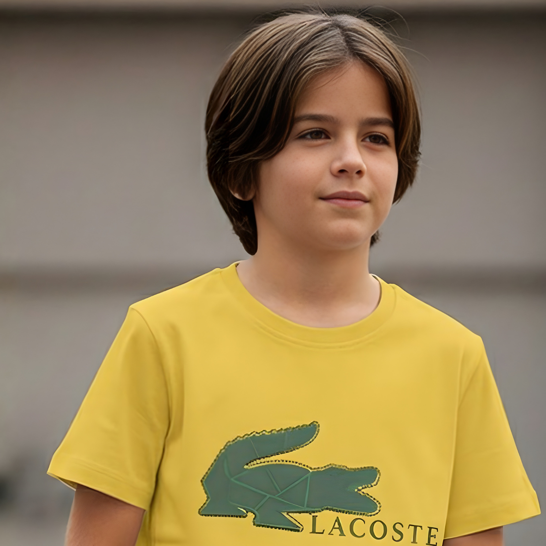 Boys Yellow Round Neck T-Shirt