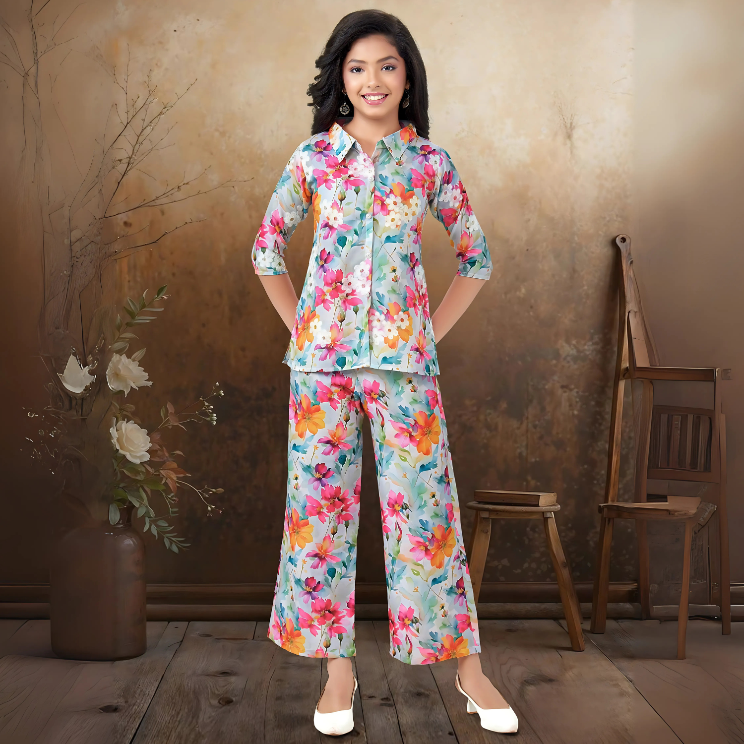 Girls Digital Printed Co-Ords Set