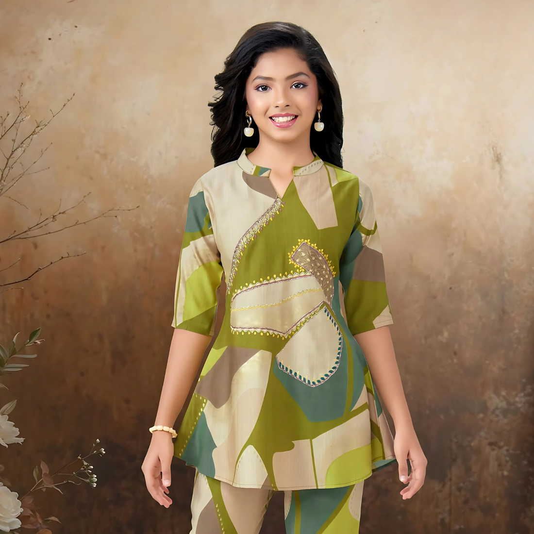 BEAUTIFUL PRINTED CORD-SET FOR GIRLS