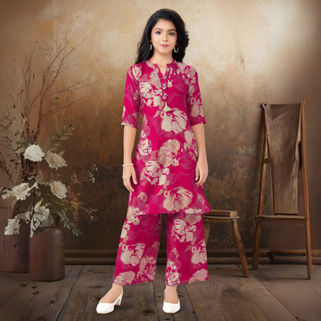 Rani silk printed festive style palazzo set