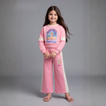 Girls Trendy Pink Co-Ord Set