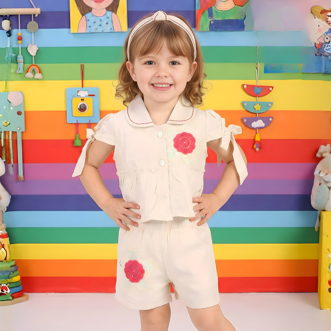 Stylish Kids Top And Shorts Set