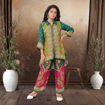 Girls Stylish Printed Co-ord Set
