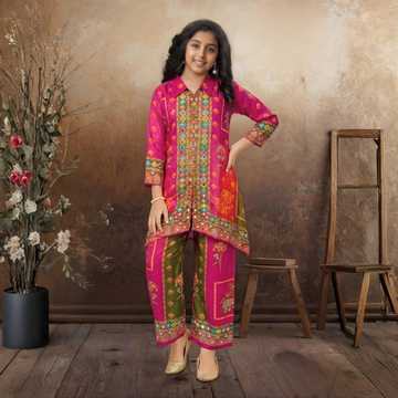 Girls Stylish Printed Co-ord Set