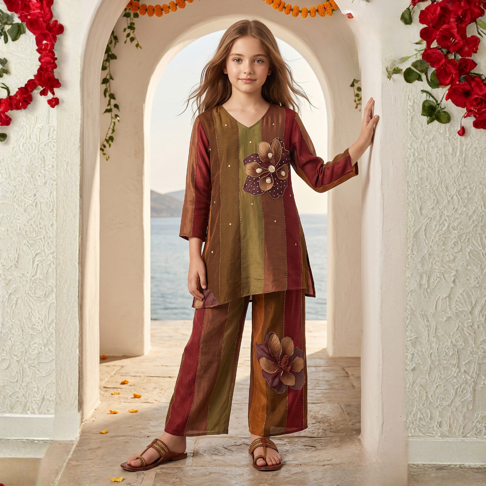 Printed Outfit Set | Designer Co-Ord Set | Casual Office & Travel Wear