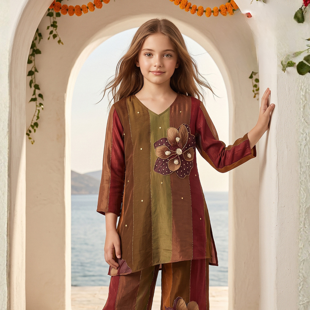 Printed Outfit Set | Designer Co-Ord Set | Casual Office & Travel Wear