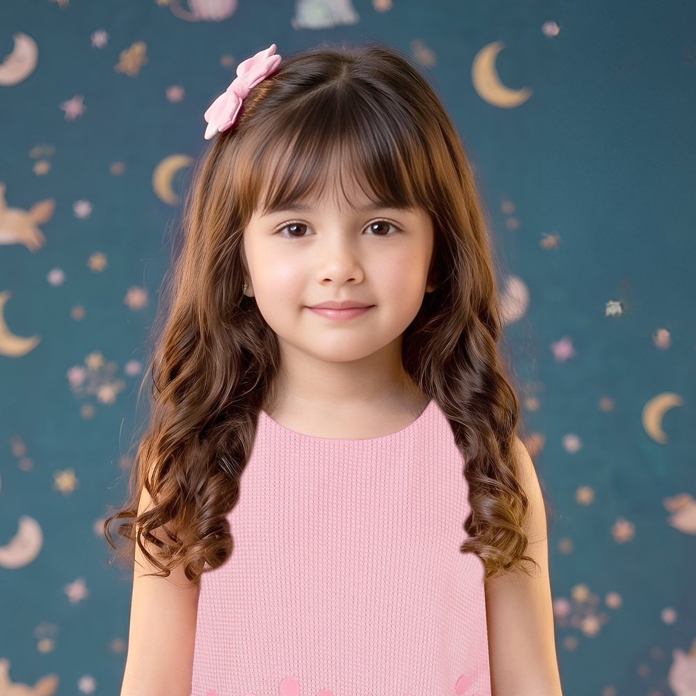Trendy Blossom Denim Shorts Set For Baby Girls