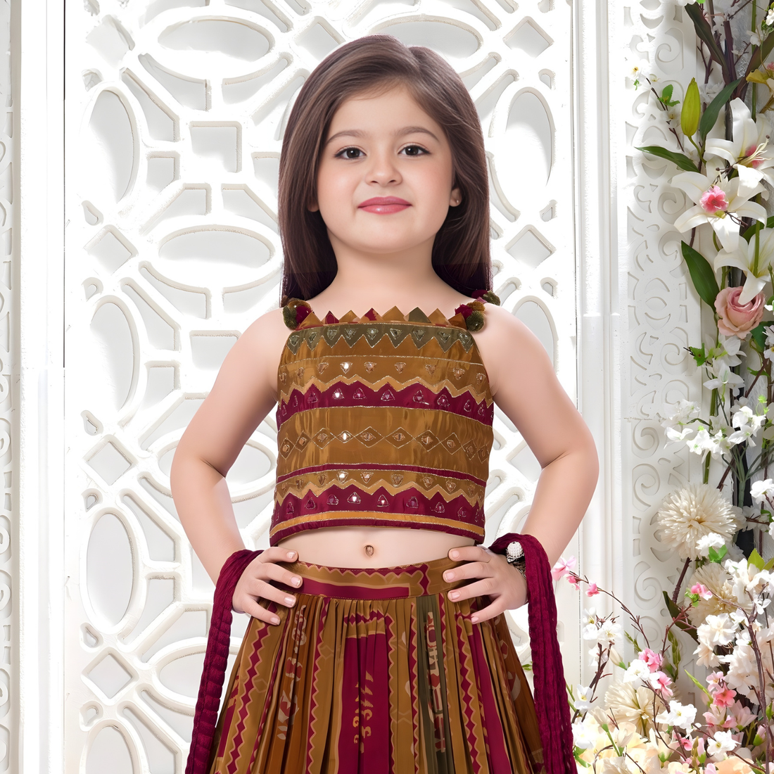 Stylish Kids Ethnic Wear Lehenga Choli Set