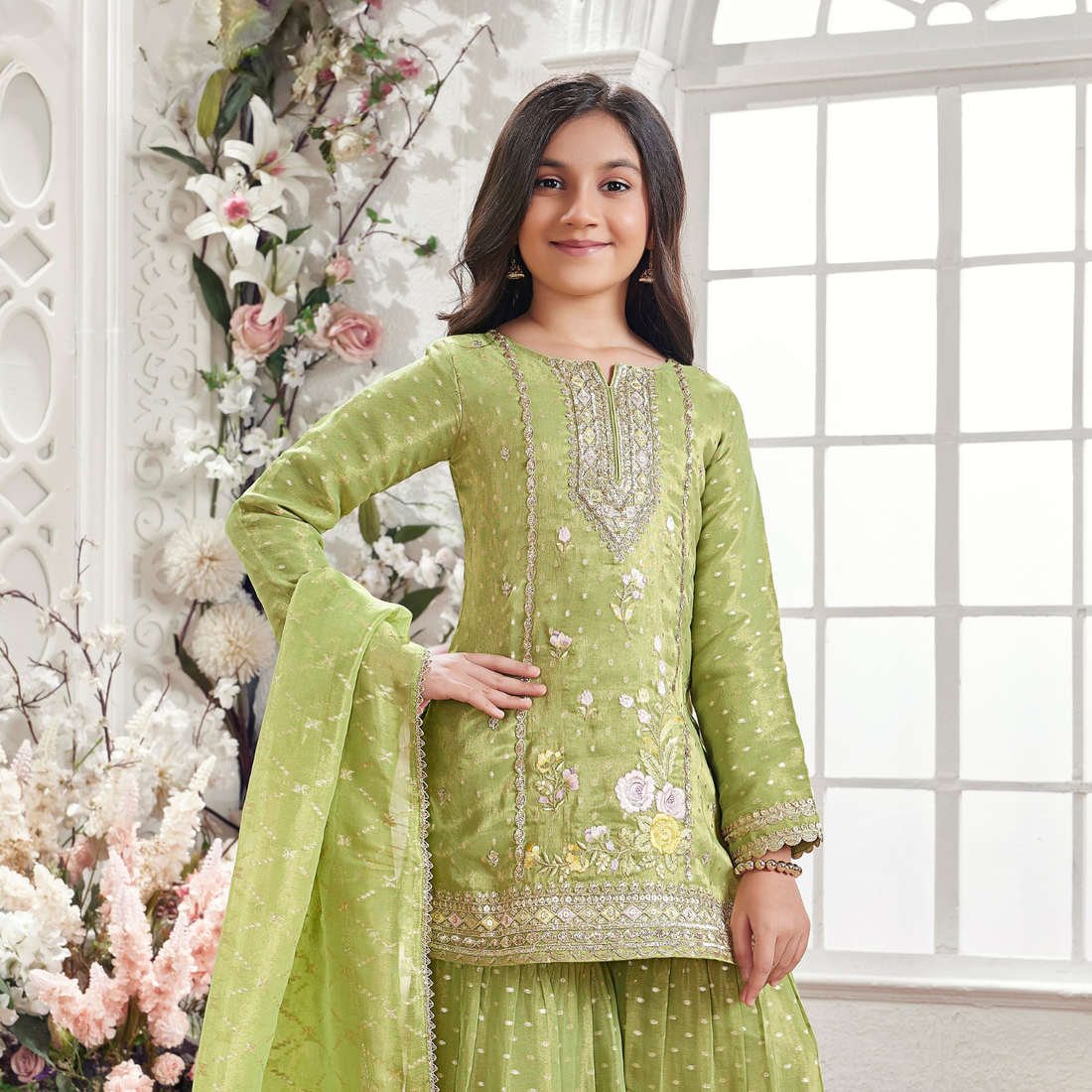 Designer Wedding, Festive, Party Wear Palazzo Suit