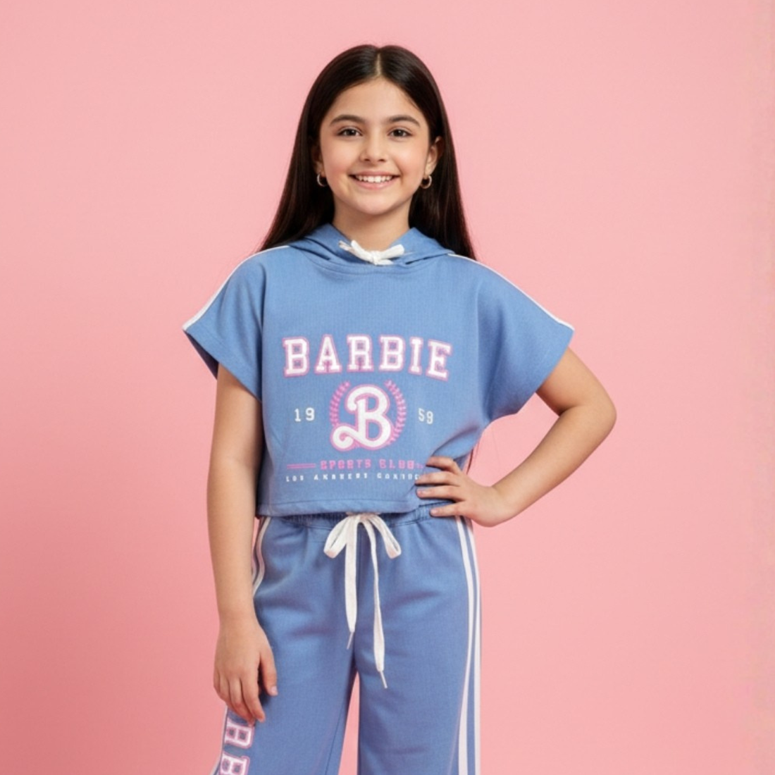 Girls Trendy Blue Co-Ord Set