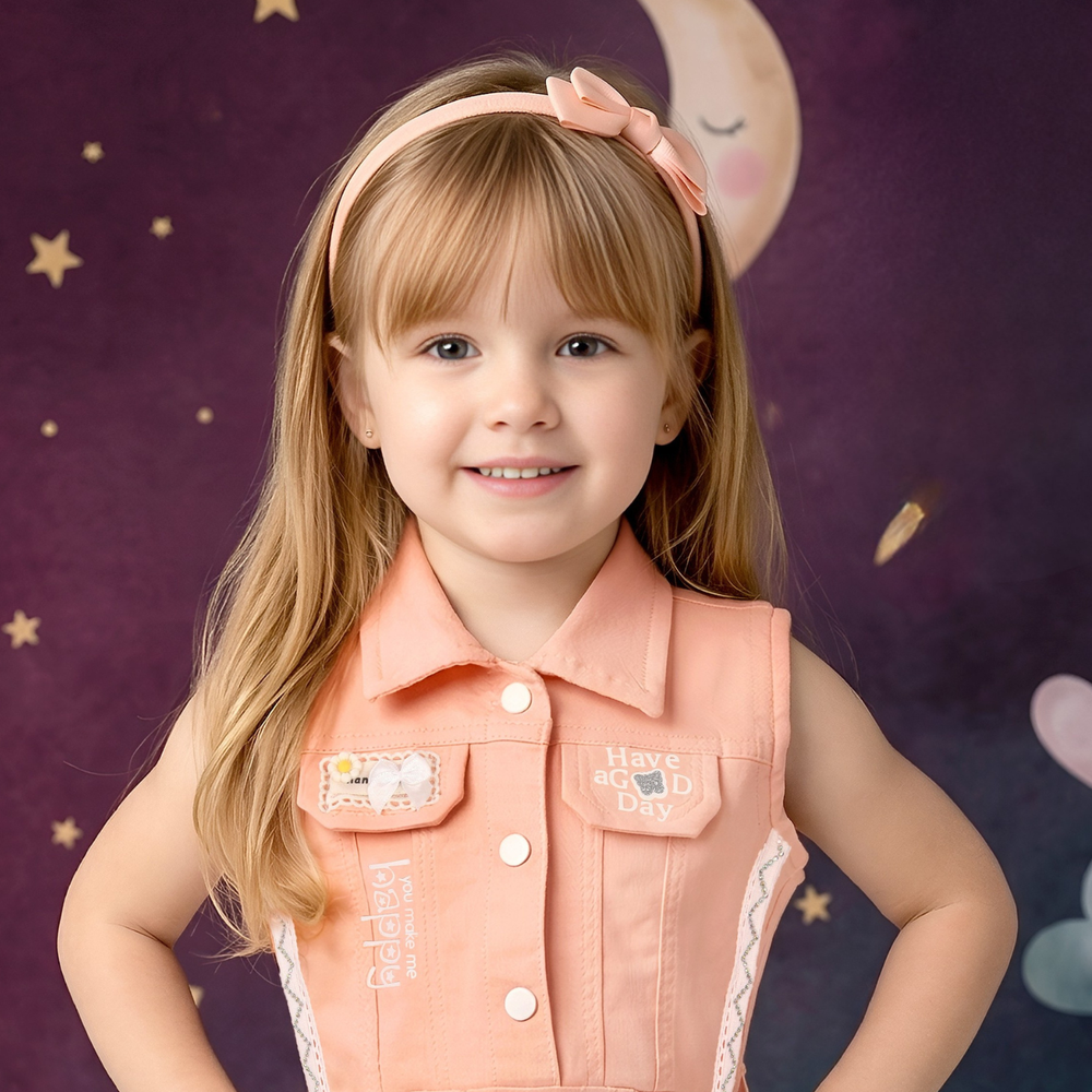 Girls Cute Fashionable Knee Length Frock