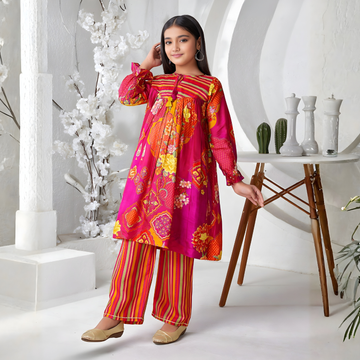 Rani Floral Printed Gathered Festive Flared Suit Set