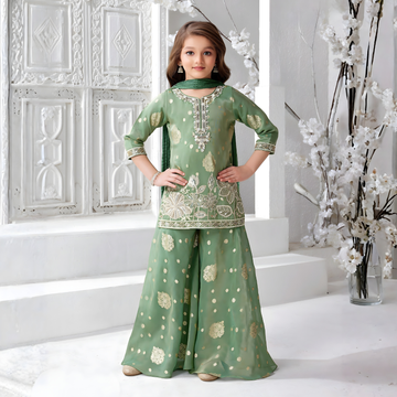 Royal Green Princess Ethnic Wear