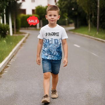 Boys Printed Round Neck T-Shirt (Extra 10% OFF @ Checkout)