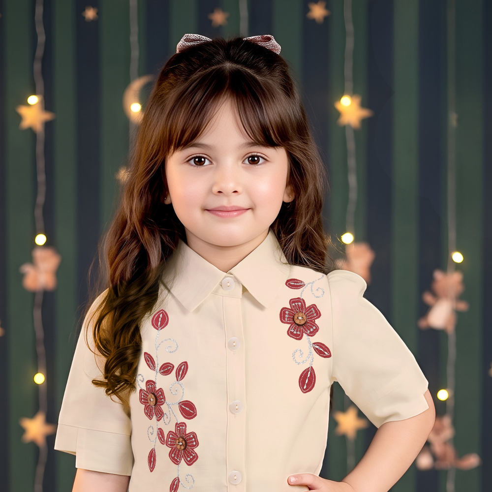 Baby Girls Western Stylish Top & Skirt Set