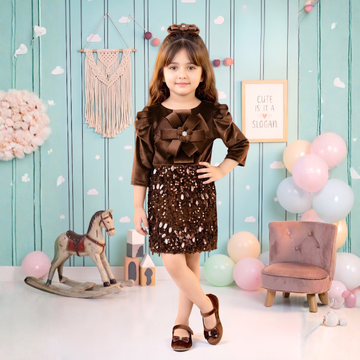 Girls Trending Knee Length Frock