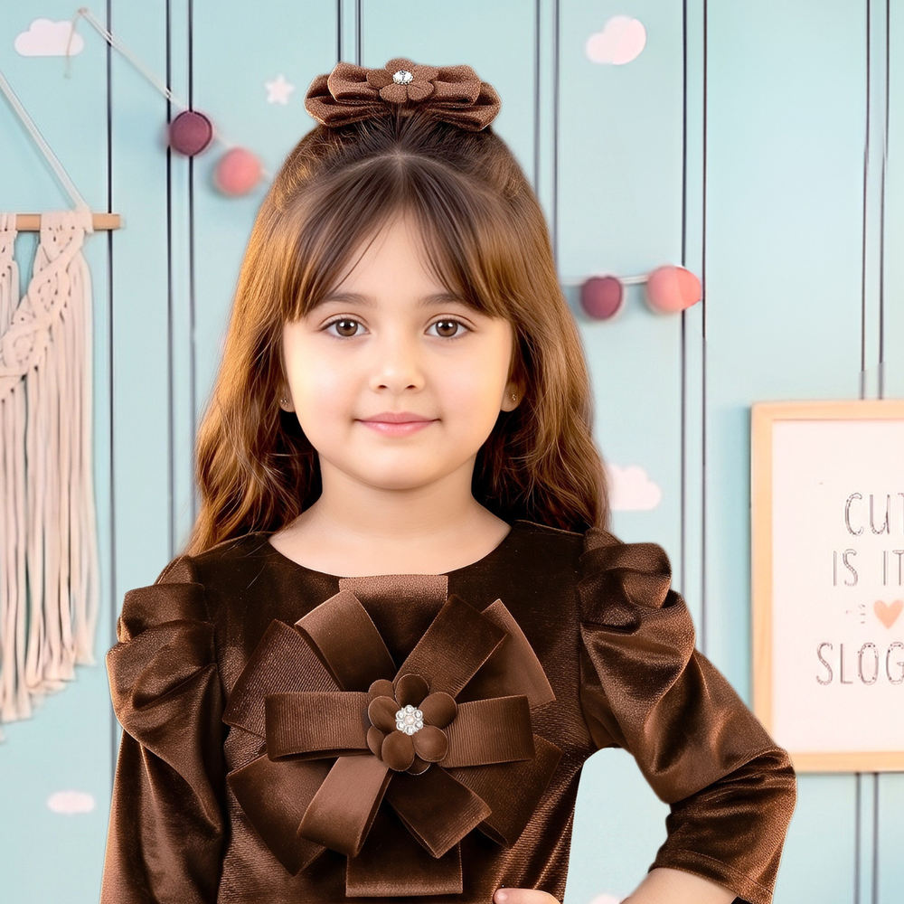 Girls Trending Knee Length Frock