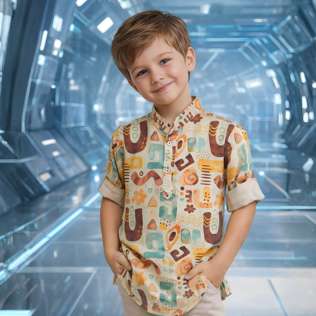 Trendy Kids Printed Cotton Shirt (Extra 10% OFF @ Checkout)