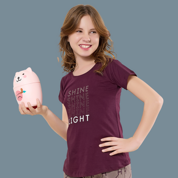 Girls Night Suit Wine Colour