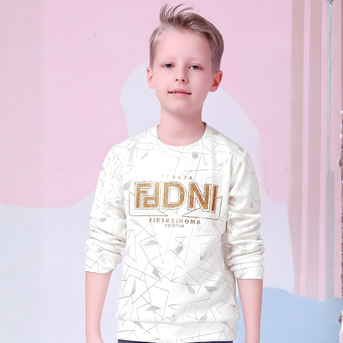 Stylish Full-Sleeves Round Neck T-shirt For boys
