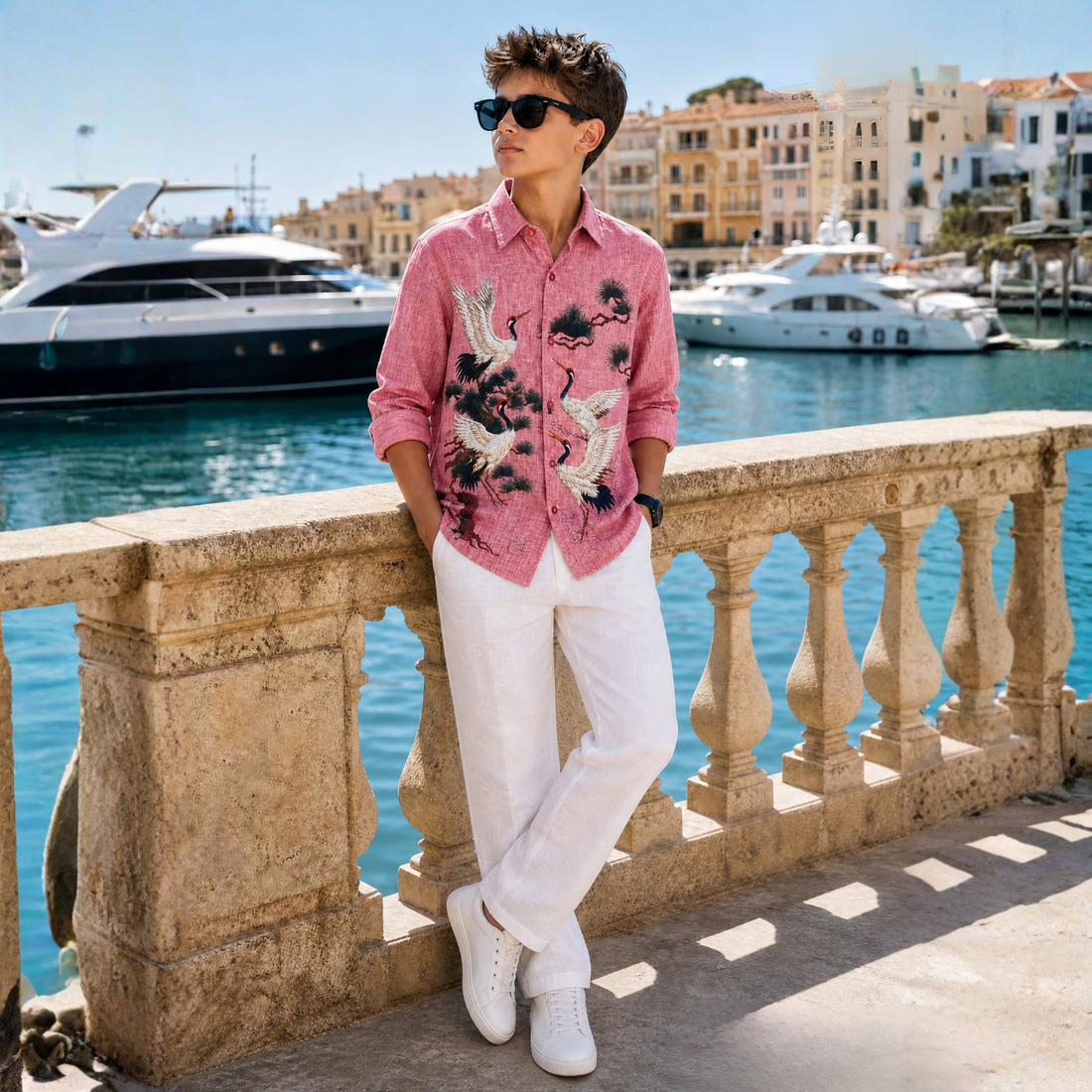 Stylish Tomato Printed Casual Shirt | Slim Fit Shirt
