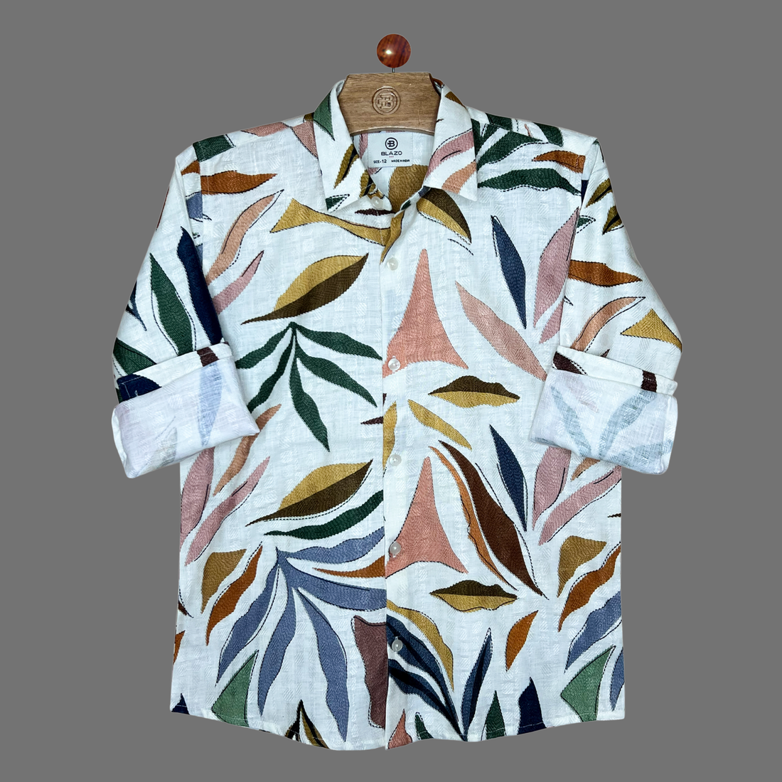 Trendy Boys Multi Color Floral Printed Shirt