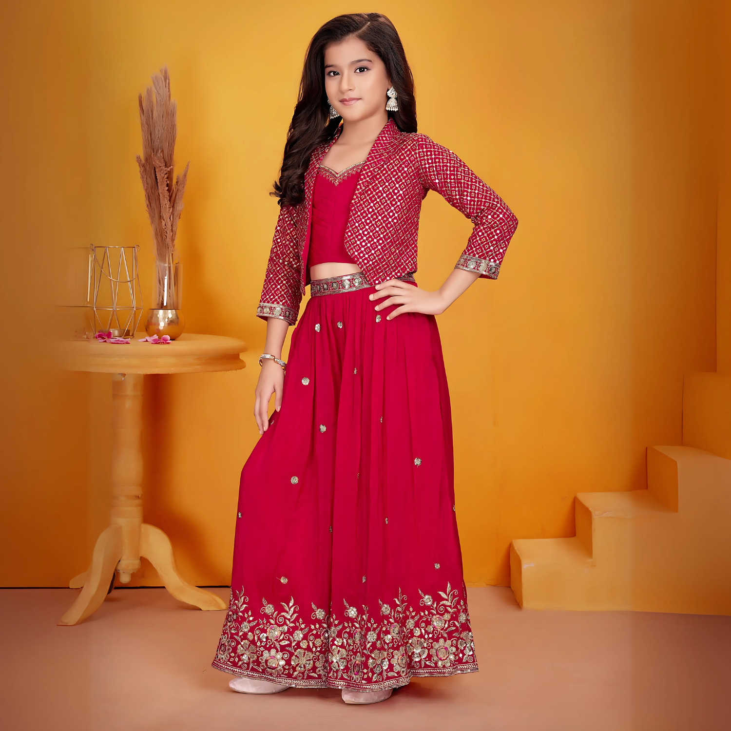 Girls Palazzo Set and Jacket