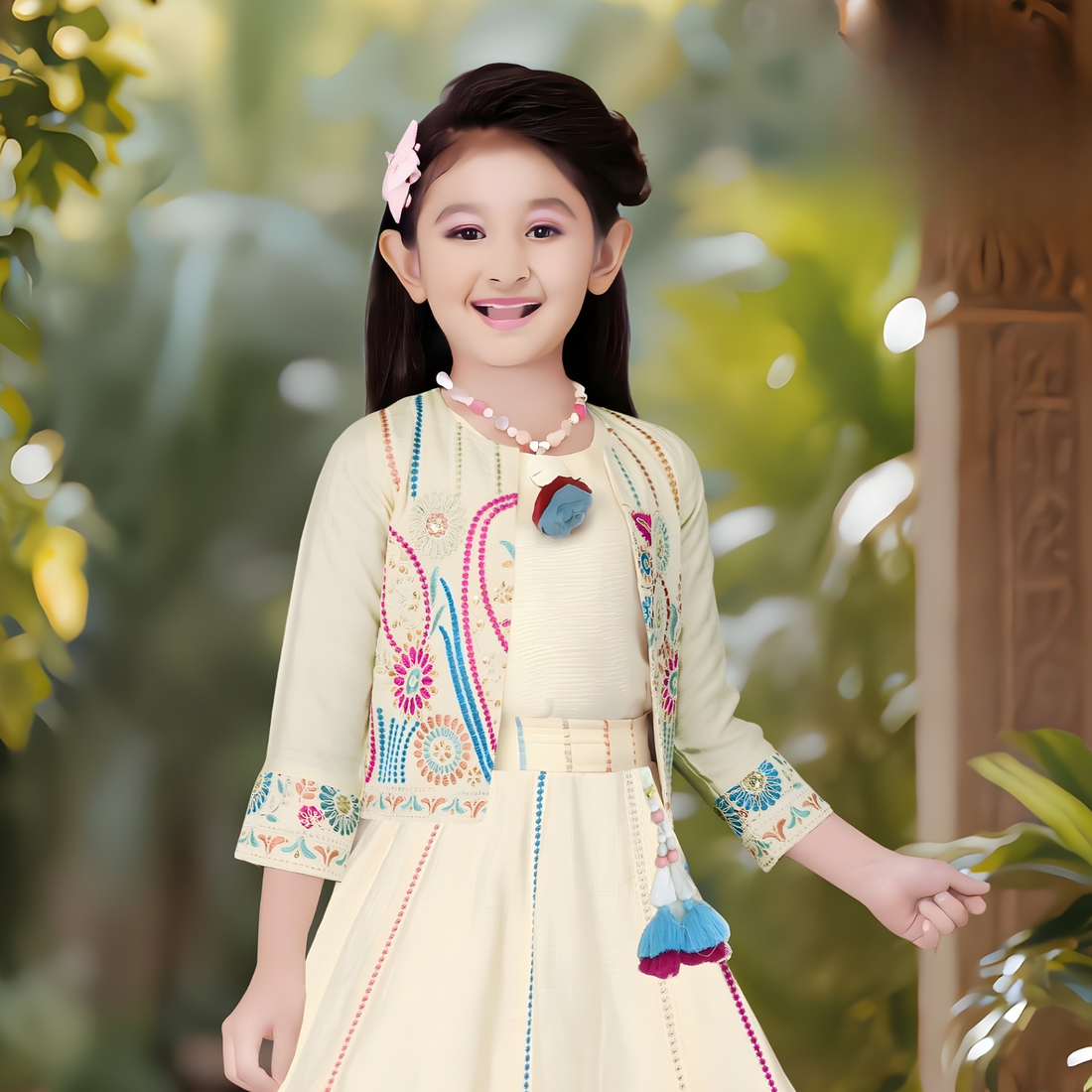 Stylish Beautiful Attractive Long Skirt Set