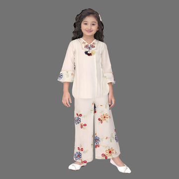 Stylish Girls Western Palazzo Set