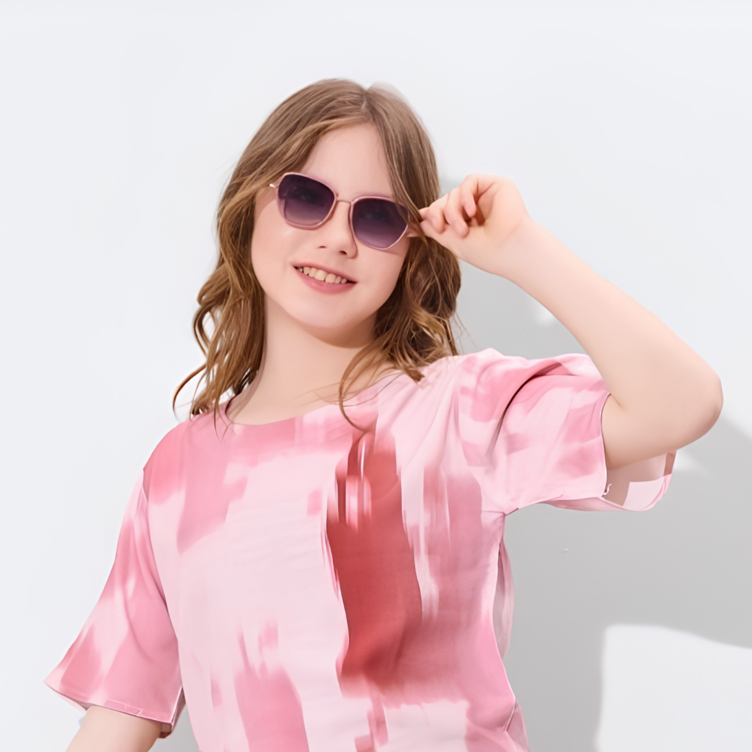 Girls pink co-ord set detail