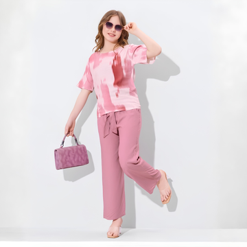 Girls pink co-ord set