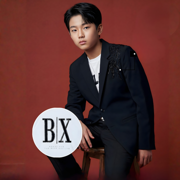 Boys Black Stylish Comfort Fit Blazer with T-Shirt