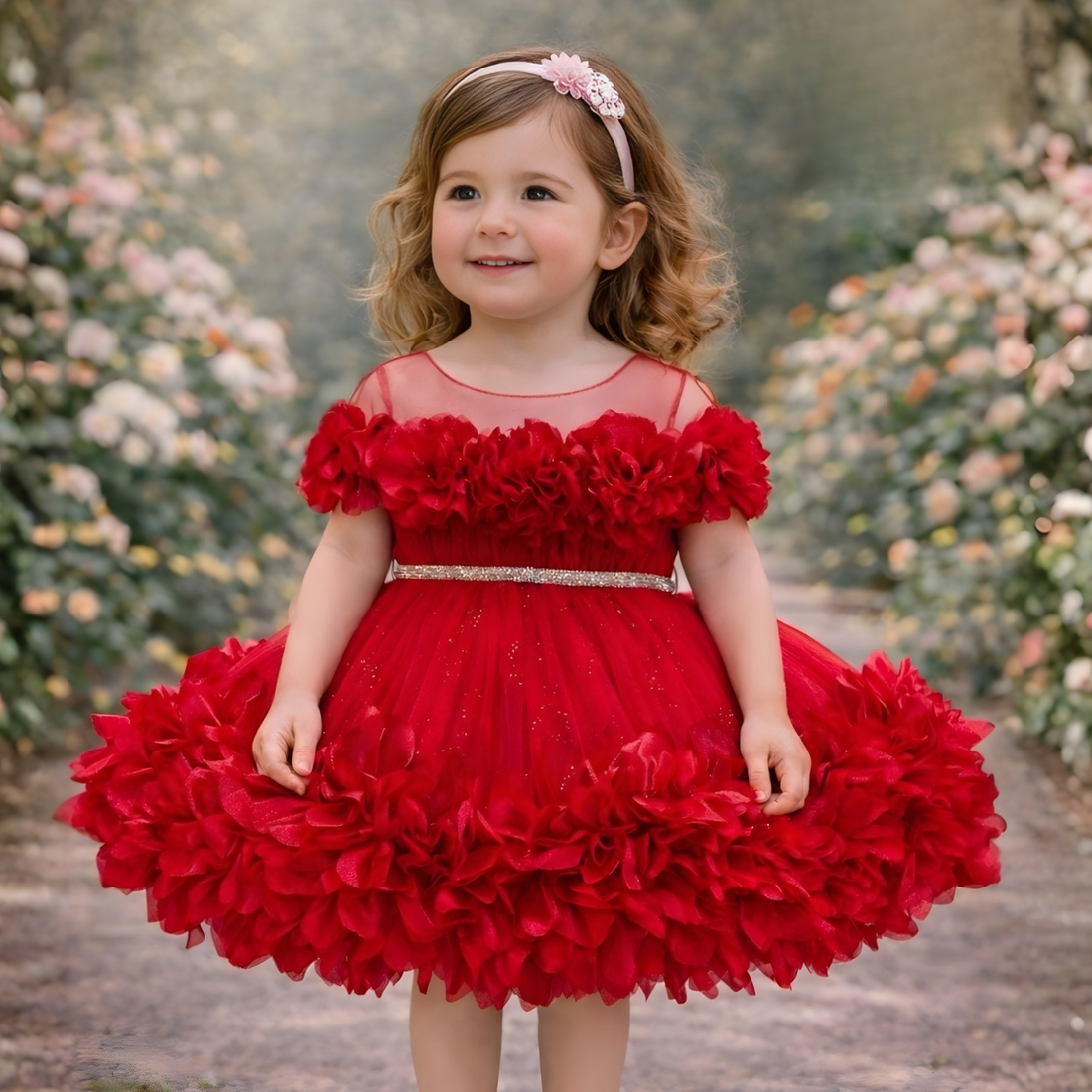 Girls Trendy Fashionable Party Frock