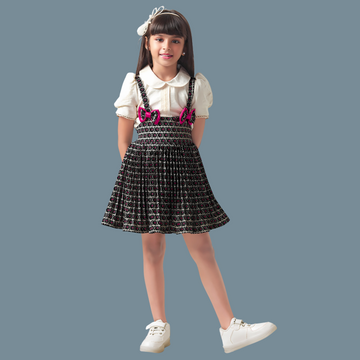 Dungaree Style Frock For Girl