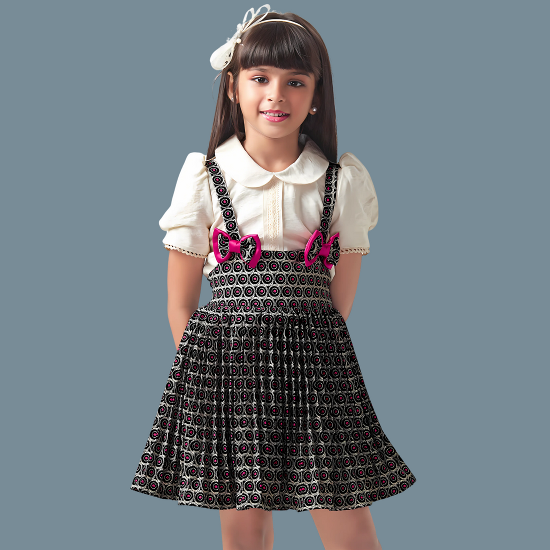 Dungaree Style Frock For Girl