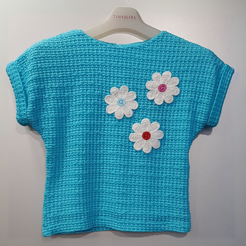 Knitted Crop Top for Girls.