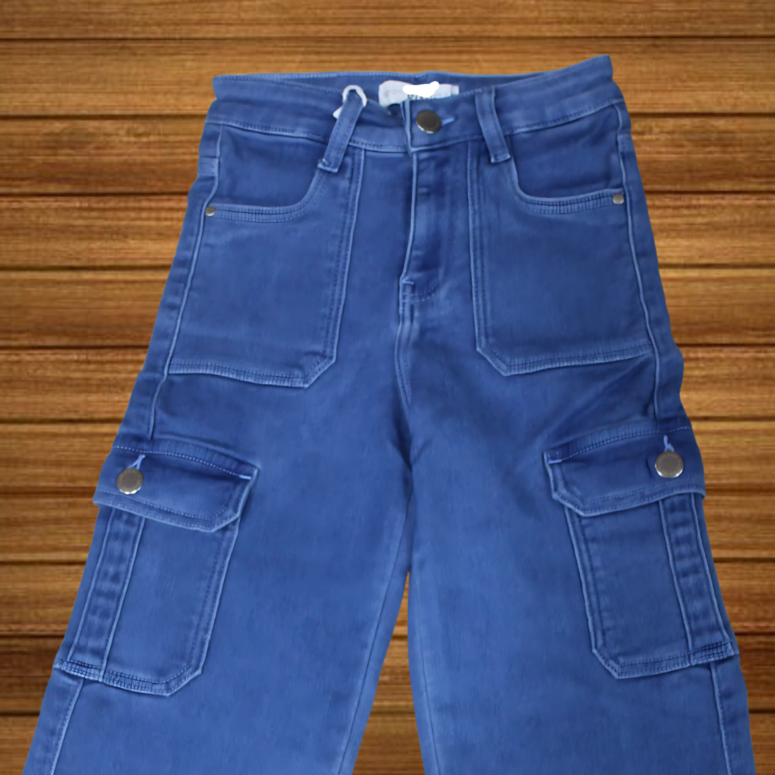 Girls Premium Six Pocket  Blue Denim Jeans