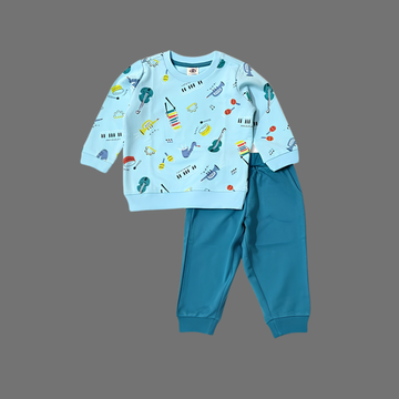 Zero Full Sleeves  Printed T-Shirt & Legging Set